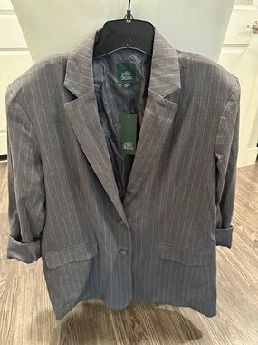 wild fable Gray Pinstripe WoMen's Blazer